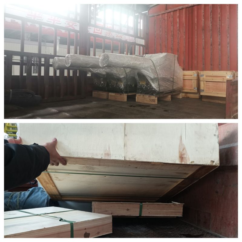 三臺電磁給料機、網架等發貨